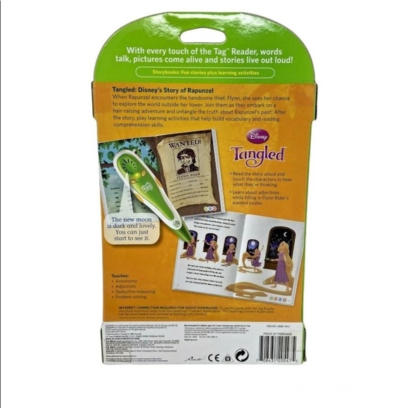 Leap Frog Learn to Read Tag Interaction Disney Tangled (ages 4-7) - Picture 2 of 3
